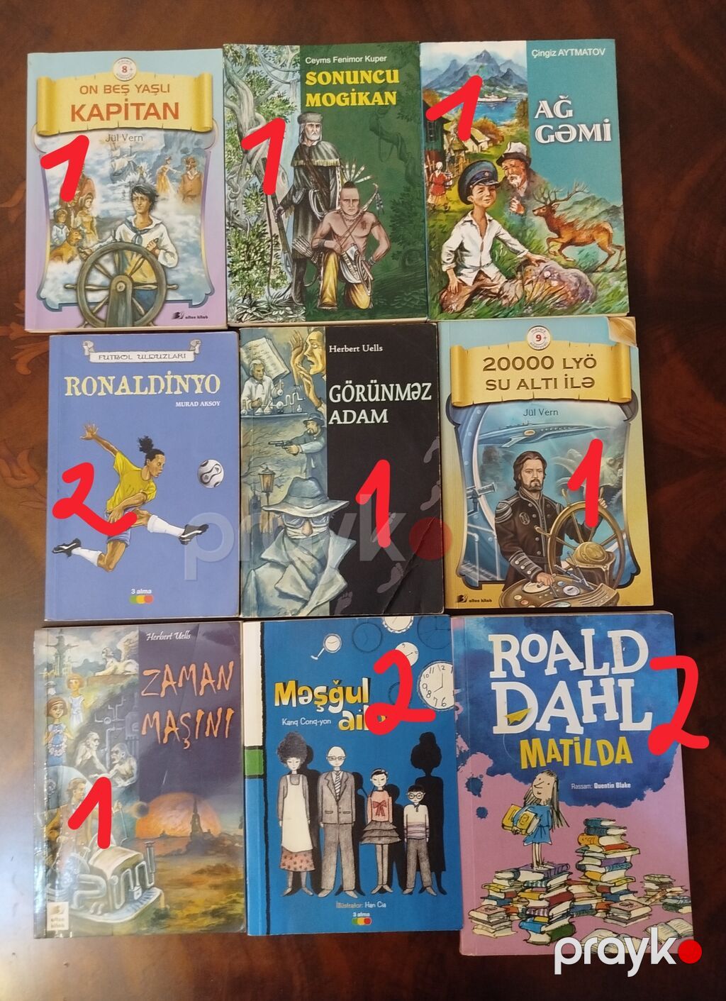 Dərs və imtahan hazırlığı üçün müxtəlif fənn və siniflərə aid kitab — Kitablar, Bakı (9)