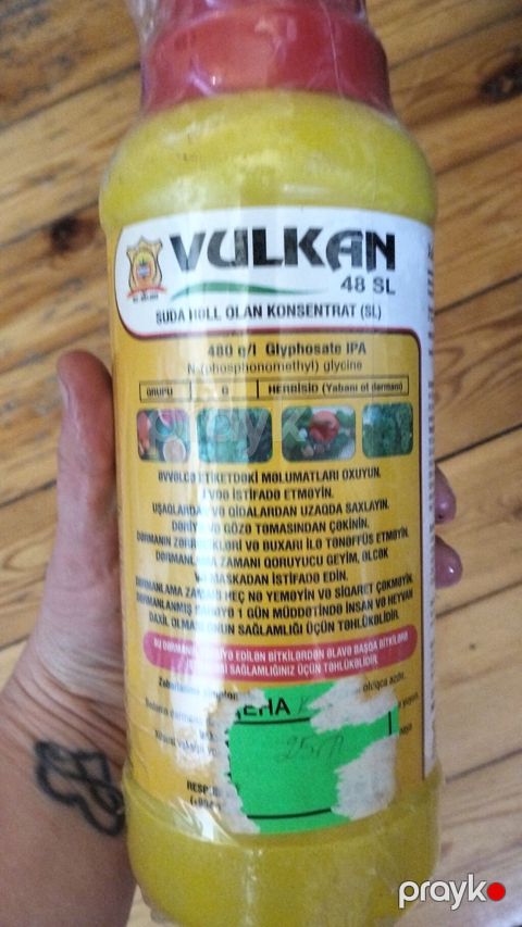 Məhsul: Vulkan 48 SL – suda həll olan konsentrat (SL) herbisid — Bakı