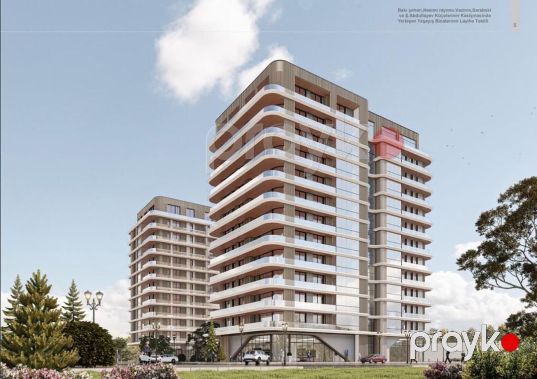 Satılır 3 otaqlı yeni tikili 126 m² — Mənzil, Bakı (6)