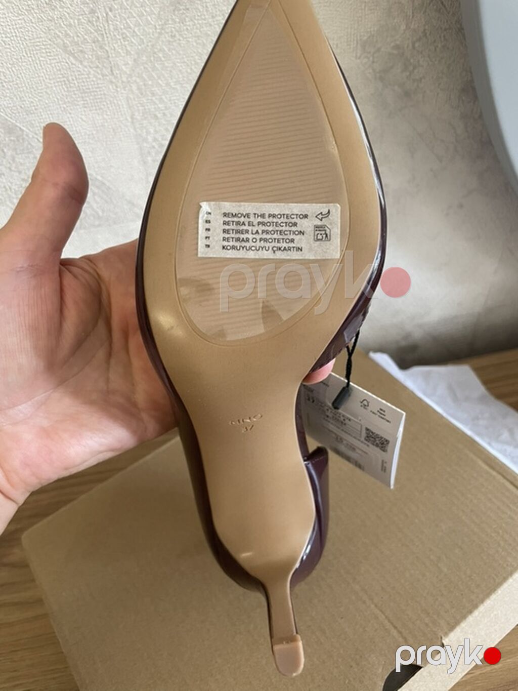 Qadın stilettosu – Zapato 620AUDREYB - Rəng: tünd bordo (parlaq lak — Tufl, Bakı (2)
