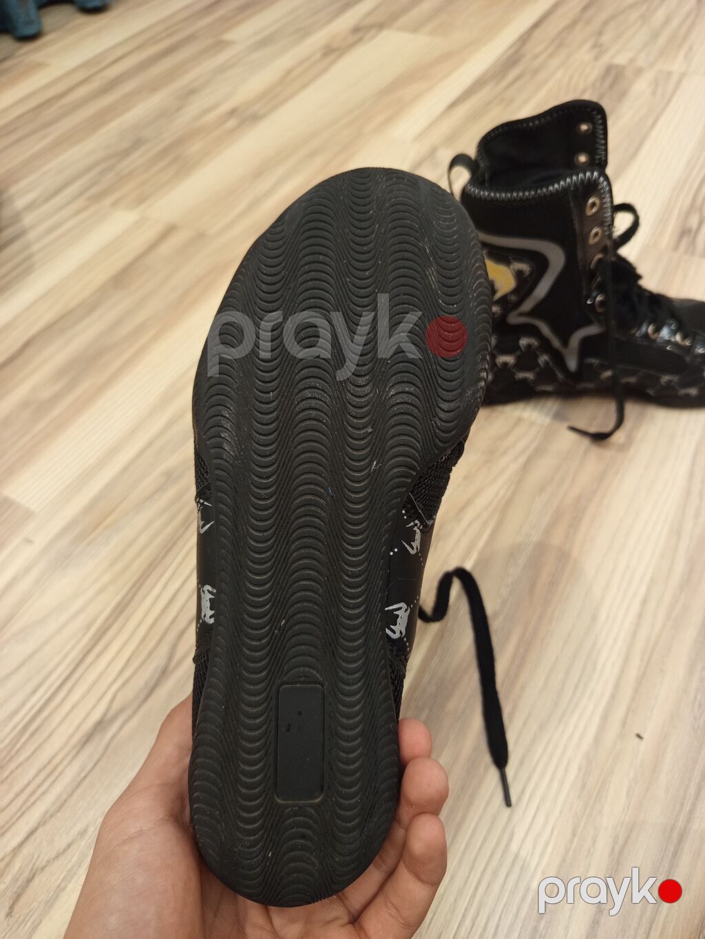 Boks/Qrapplinq ayaqqabısı – yüksək boğaz, bağlamalı model. Razmeri 38 — Krossovkalar, Bakı (2)