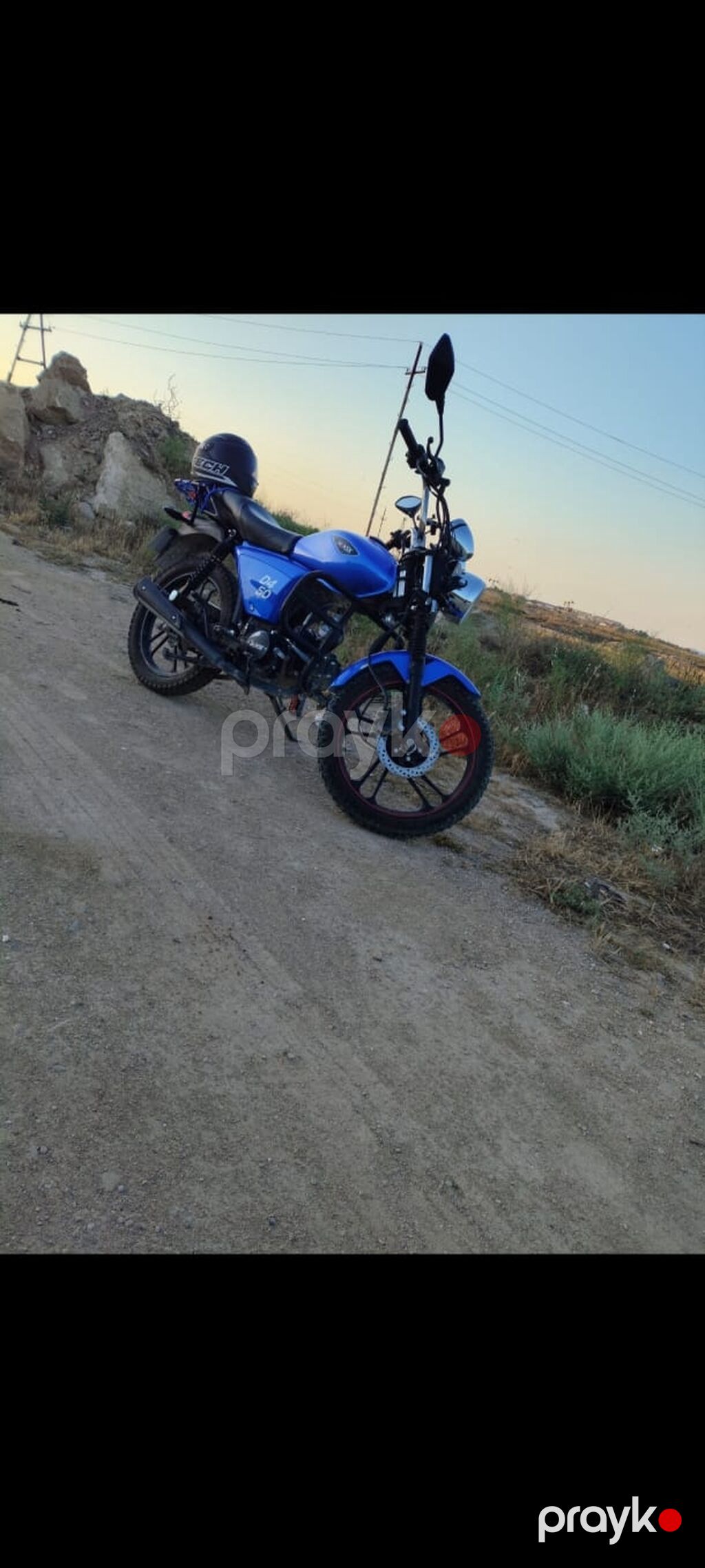 MSK D4 50 motosiklet - Rəng: mavi - Model üzərində “MSK” emblemi və — Motosikletlər, Digah (3)
