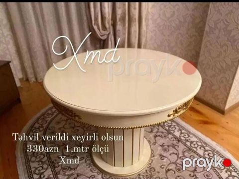 Yumru masa, Açılmayan, MDF — Bakı
