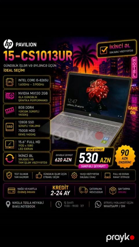 HP Pavilion 15-CS1013UR — Bakı
