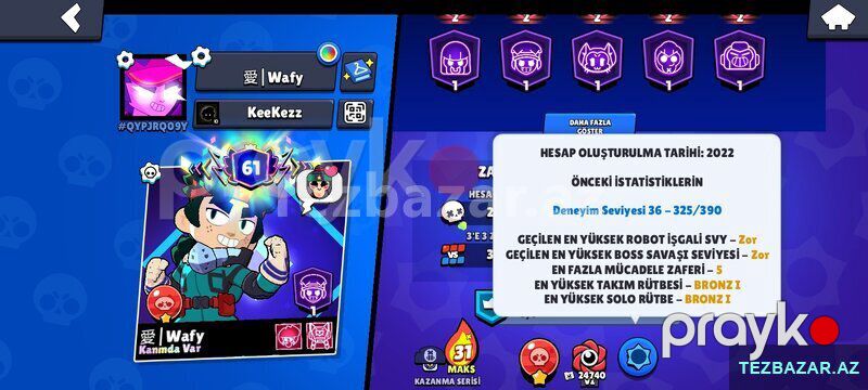 Brawl 77 k ıdeyal hesab — Oyunlar, konsollər və proqramlar, Bakı (8)