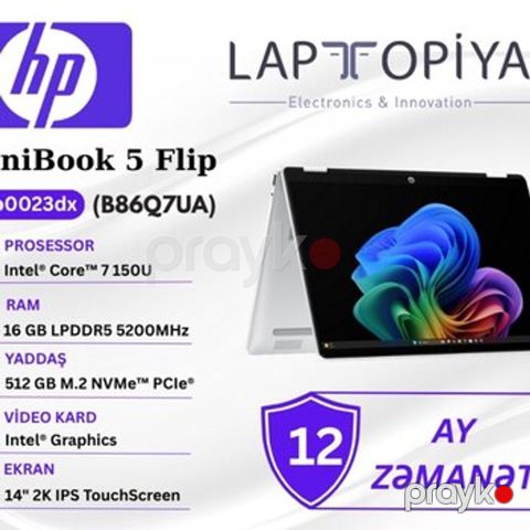 HP OmniBook 5 Flip 14-fp0023dx B86Q7UA — Bakı