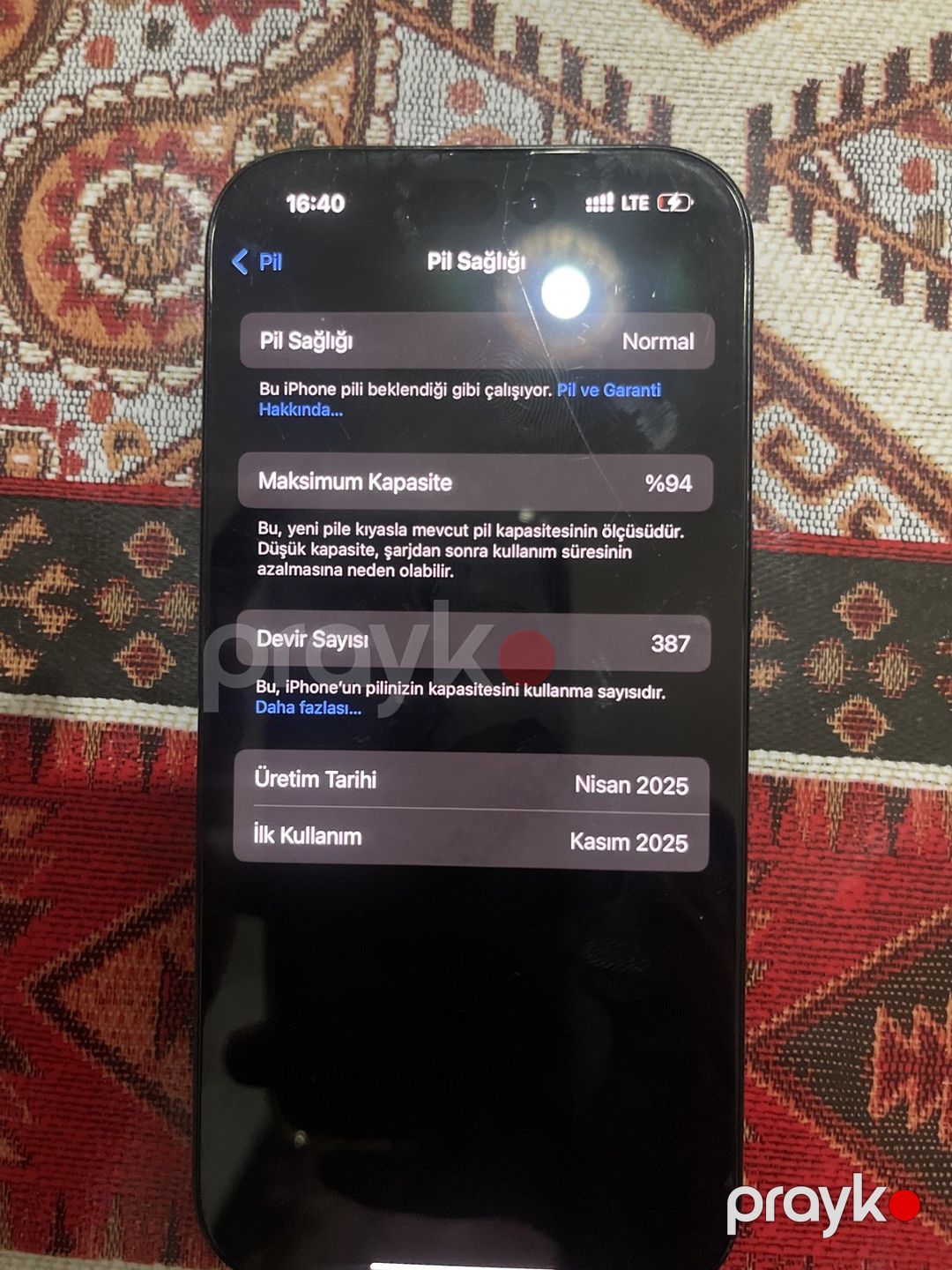 Apple iPhone 16 Pro Black Titanium 128GB/8GB — Smartfonlar, Bakı (5)