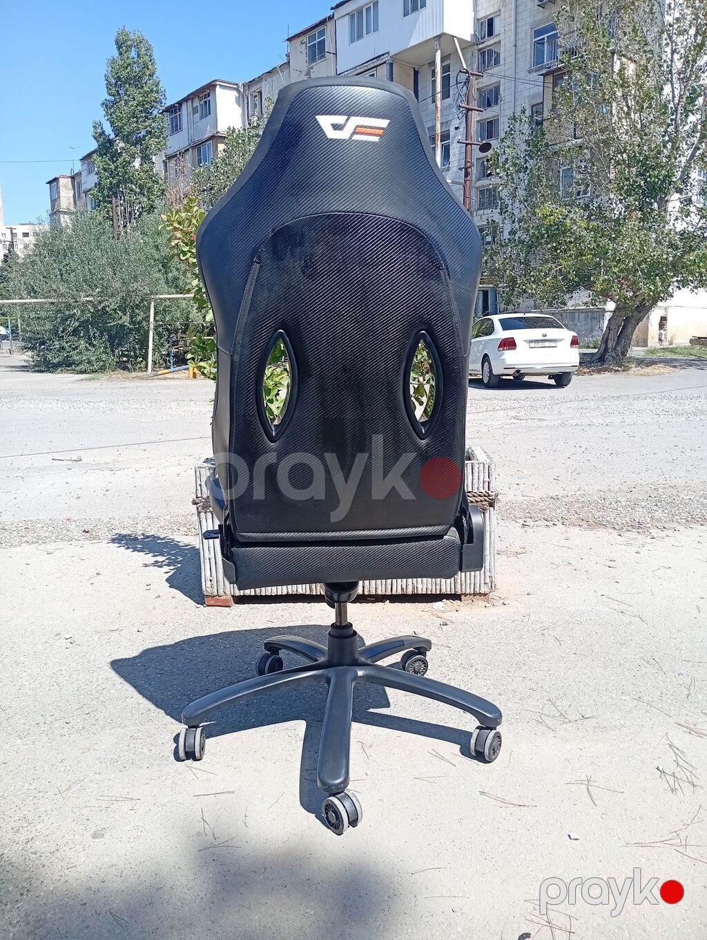 Oyun/ofis kreslosu – idman üslubunda dizayn - Rəng: qara, narıncı — Ofis mebeli, Bakı (4)