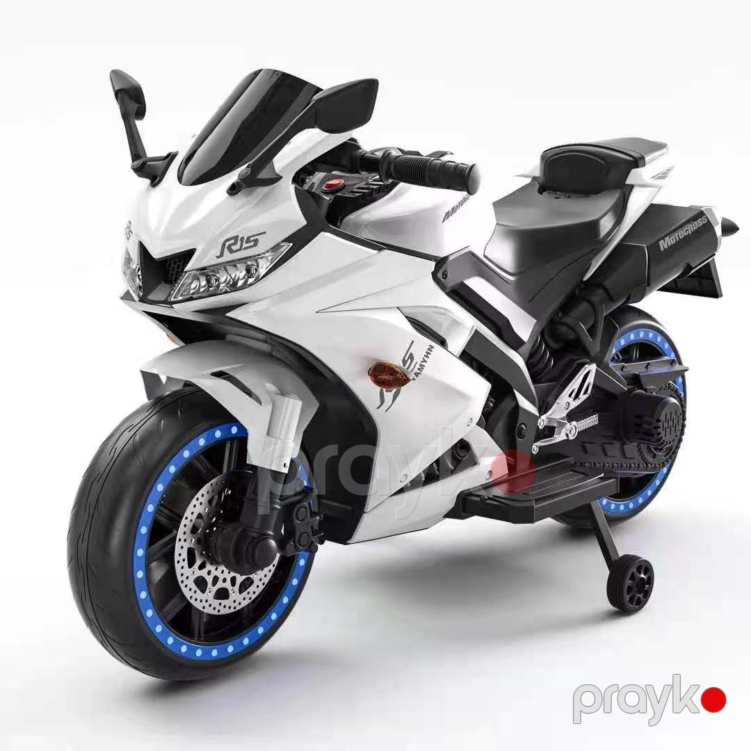 Uşaqlar üçün elektrikli motosiklet R15 — Uşaq avtomobilləri, Bakı (2)
