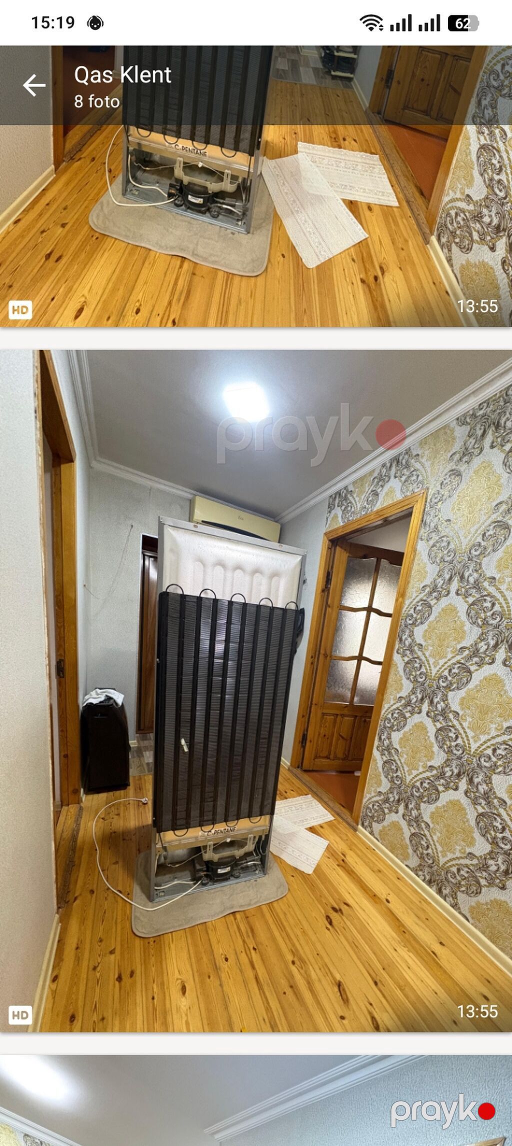 Indesit iki qapılı soyuducu Əla vəziyyətdədir - Rəng: metalik/boz — Soyuducular, Masazır (7)