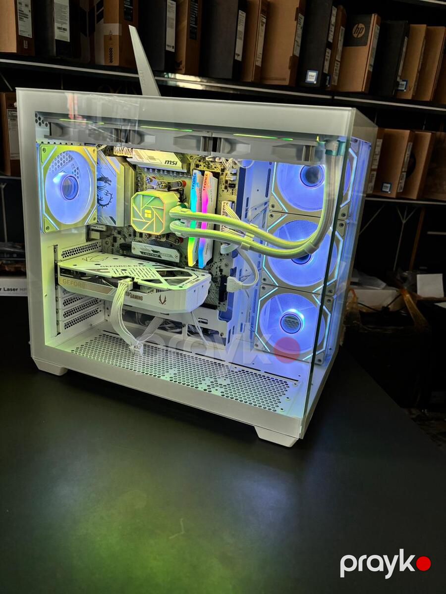 Evo Gaming PC White Dragon RTX 5060 8GB Ryzen 5 9600X 16GB 1TB — Masaüstü kompüterlər, Bakı (2)