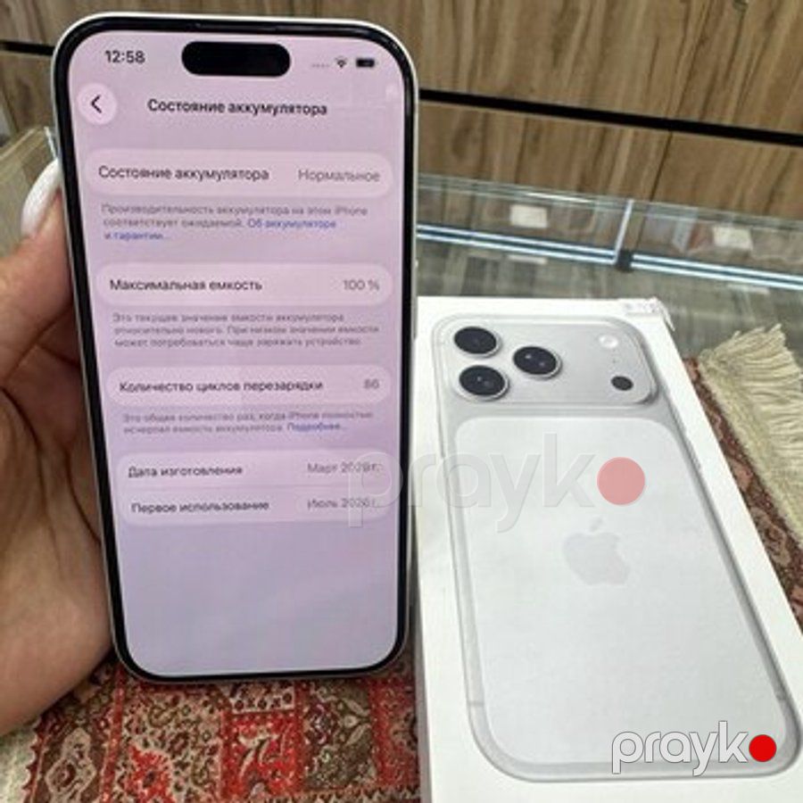 Apple iPhone 17 Pro Silver 256GB/12GB — Smartfonlar, Bakı (4)