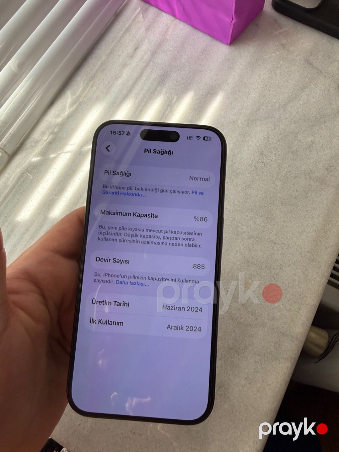Apple iPhone 15 Pro Black Titanium 256GB/8GB — Smartfonlar, Bakı (3)