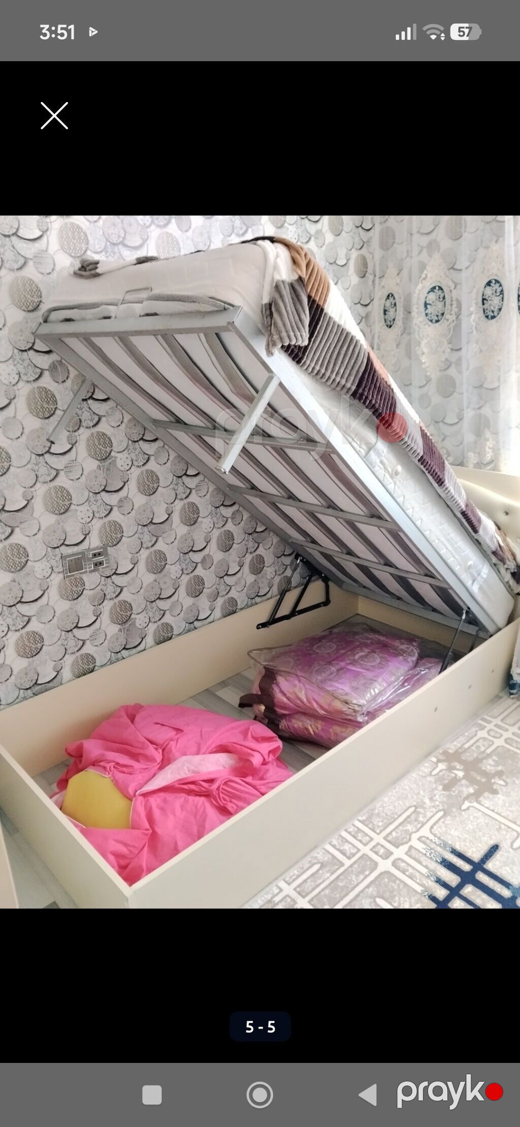 Yeni, Təknəfərlik çarpayı, Bazalı, Matras ilə, Siyirməsiz — Yataqlar, Saray (3)