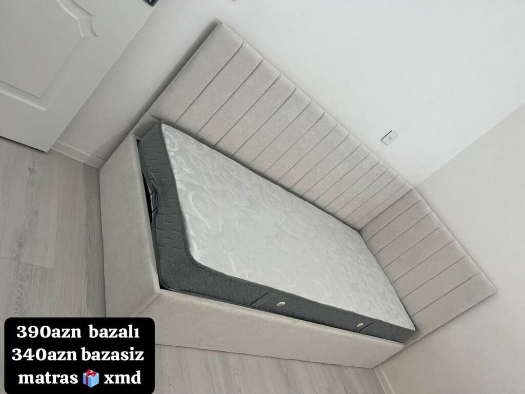 Künc çarpayı – yumşaq başlıq və yanlı model. Açılan bazalı saxlama — Yataqlar, Bakı