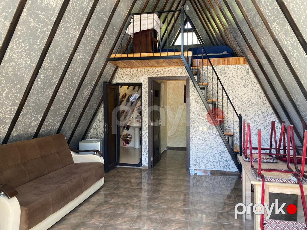 Qaxda A‑Frame tipli dağ evi – gündəlik istirahət üçün - Üslub: trapes — Ev, villa, Qax (3)