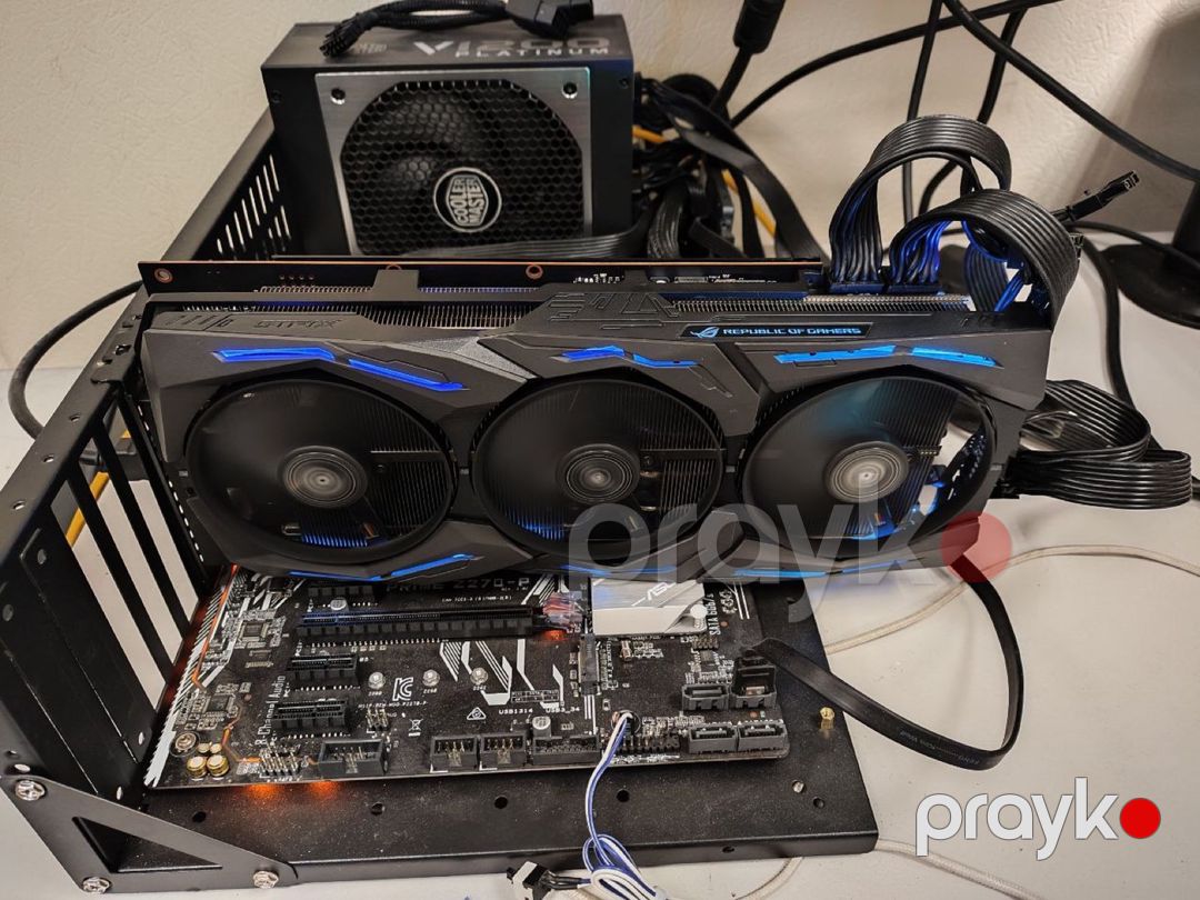 Video kart Asus RX 5700XT Rog Strix 8GB — Kompüterlər və noutbuklar, Bakı (6)