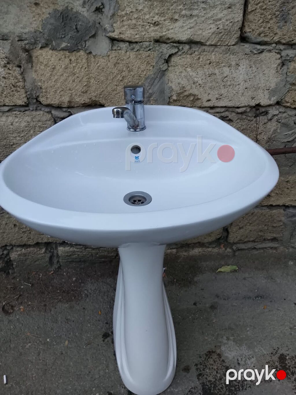 Piedestal tipli vannao­tağı əl-üz yuma lavabosu - Material — Lavabolar, Bakı (2)
