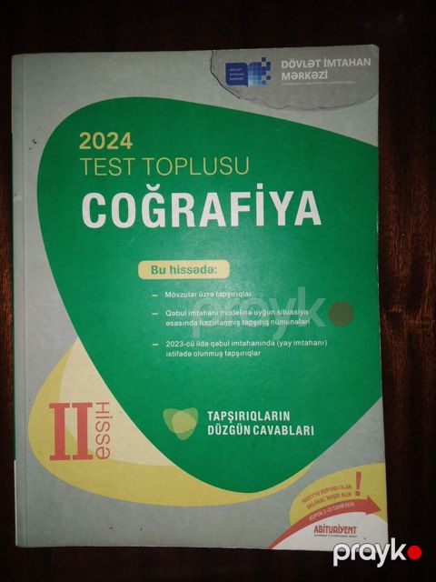 Test toplusu Coğrafiya 2 hissə — Bakı