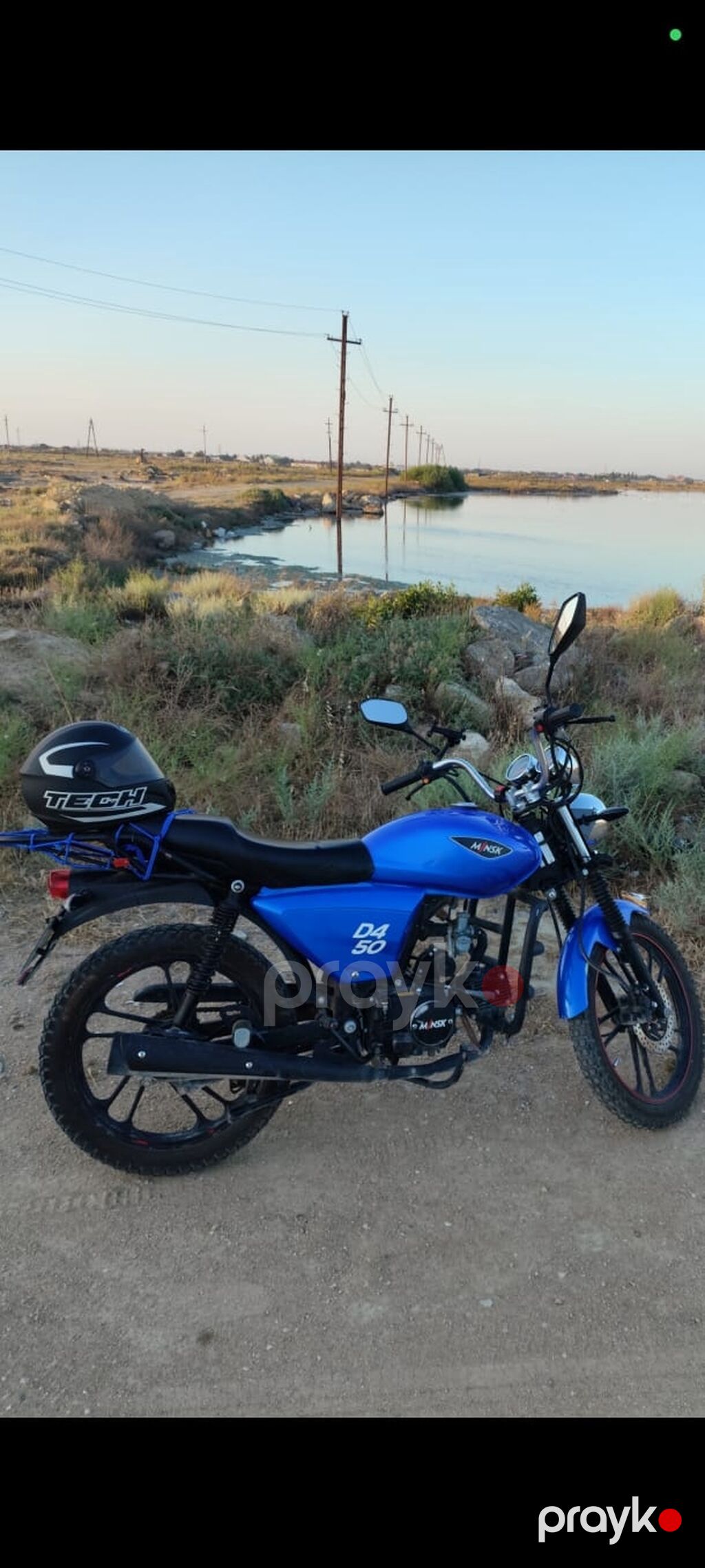 MSK D4 50 motosiklet - Rəng: mavi - Model üzərində “MSK” emblemi və — Motosikletlər, Digah (4)
