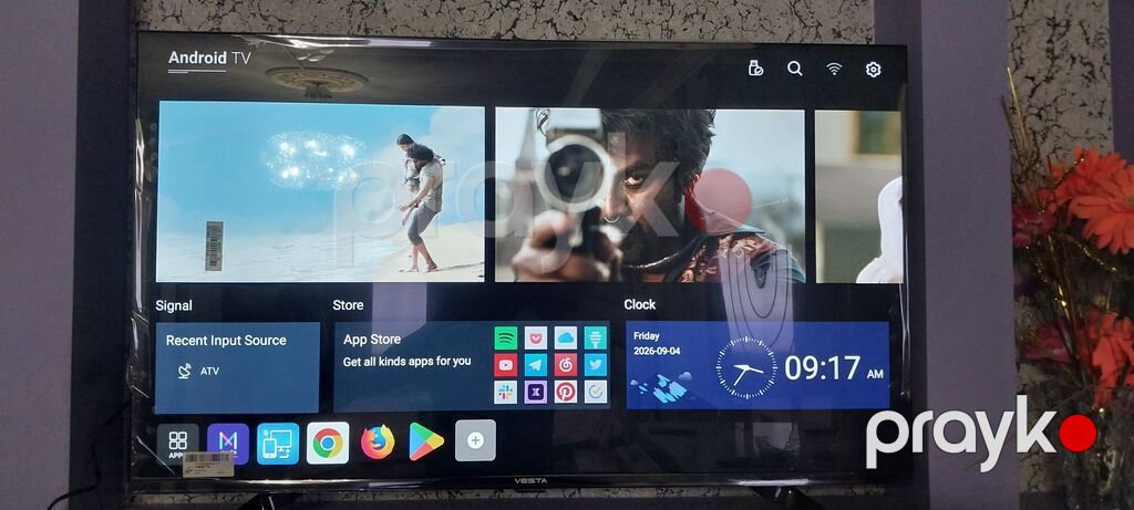 Vesta Android TV – 43" Smart televizor - Ekran: təxminən 43 düym — Televizorlar, Sabirabad (2)