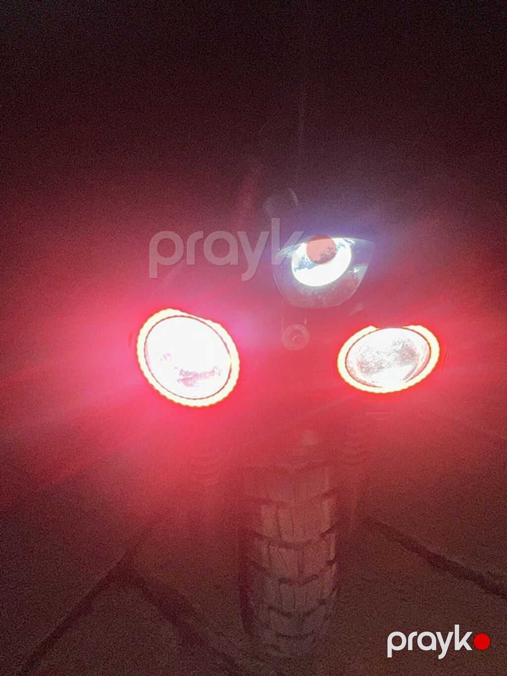 Elektrik skuter - Güclü LED işıq sistemi: ön tərəfdə üçlü faralar və — Skuterlər, Salyan (3)