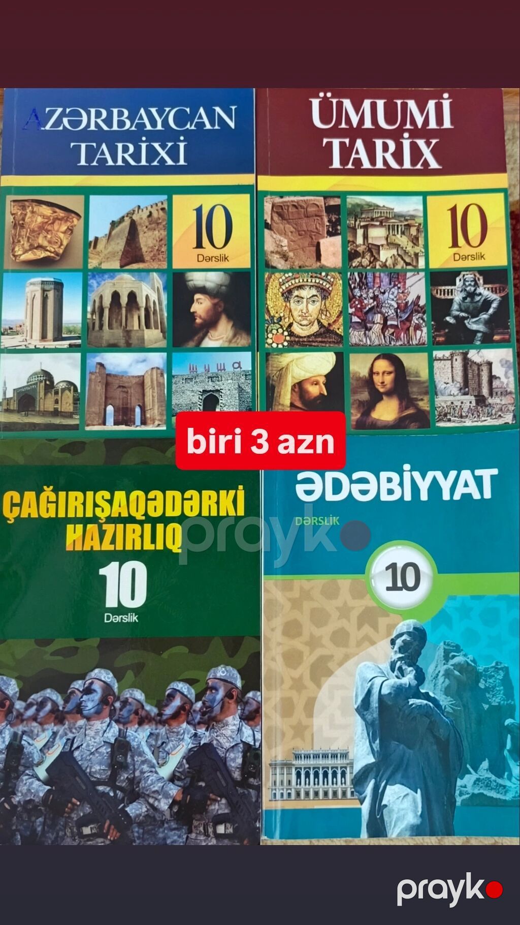 Məktəb dərslikləri satılır. 9-cu sinif: - Riyaziyyat, Fizika (2 — Kitablar, Bakı (2)