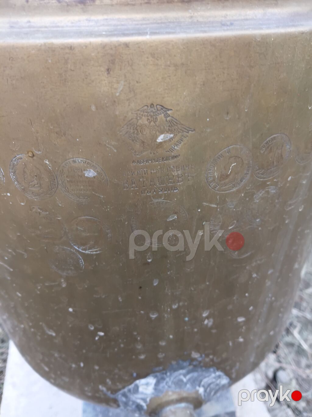 Klassik kömür/odunla işləyən mis samovar - Material: qalın mis gövdə — Samovarlar, Bakı (7)