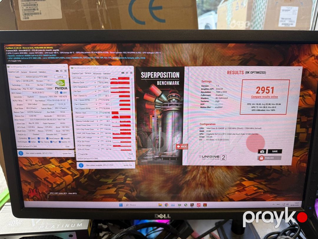 Gigabyte RTX 3060 Aorus Elite 12GB RFB — Kompüterlər və noutbuklar, Bakı (5)