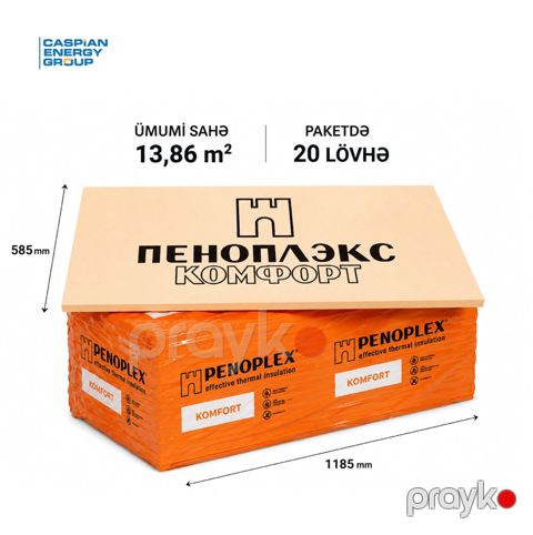 XPS Penoplex Komfort 20 mm — Bakı