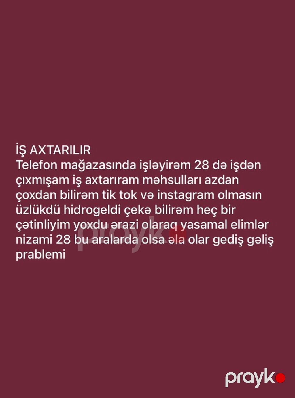 Satış məsləhətçisi, Kişi, 22 yaş, 5 ildən artıq təcrübə, Texnika — Satış, Bakı