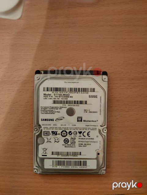Seagate/Samsung Momentus 2.5" HDD – 750 GB.100%health 100%performance — Bakı