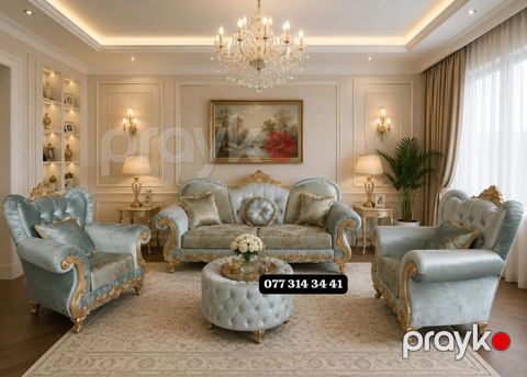 Klassik üslubda premium qonaq otağı dəsti Bufik əlavə - Tərkibi: 1 — Bakı