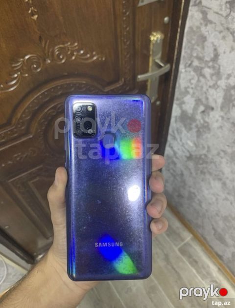 Samsung Galaxy A21S, 64 GB, rəng - Mavi, Barmaq izi — Bakı