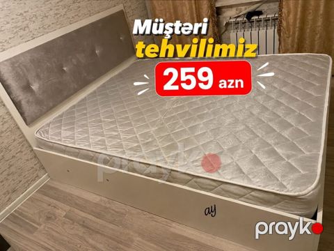 Yataq dəsti – müştəri təhvil modeli - Ölçü: təxmini ikinəfərlik — Bakı