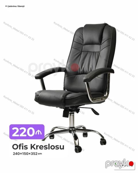 Ofis kreslosu – rahat və funksional iş oturacağı. Xüsusiyyətlər — Bakı