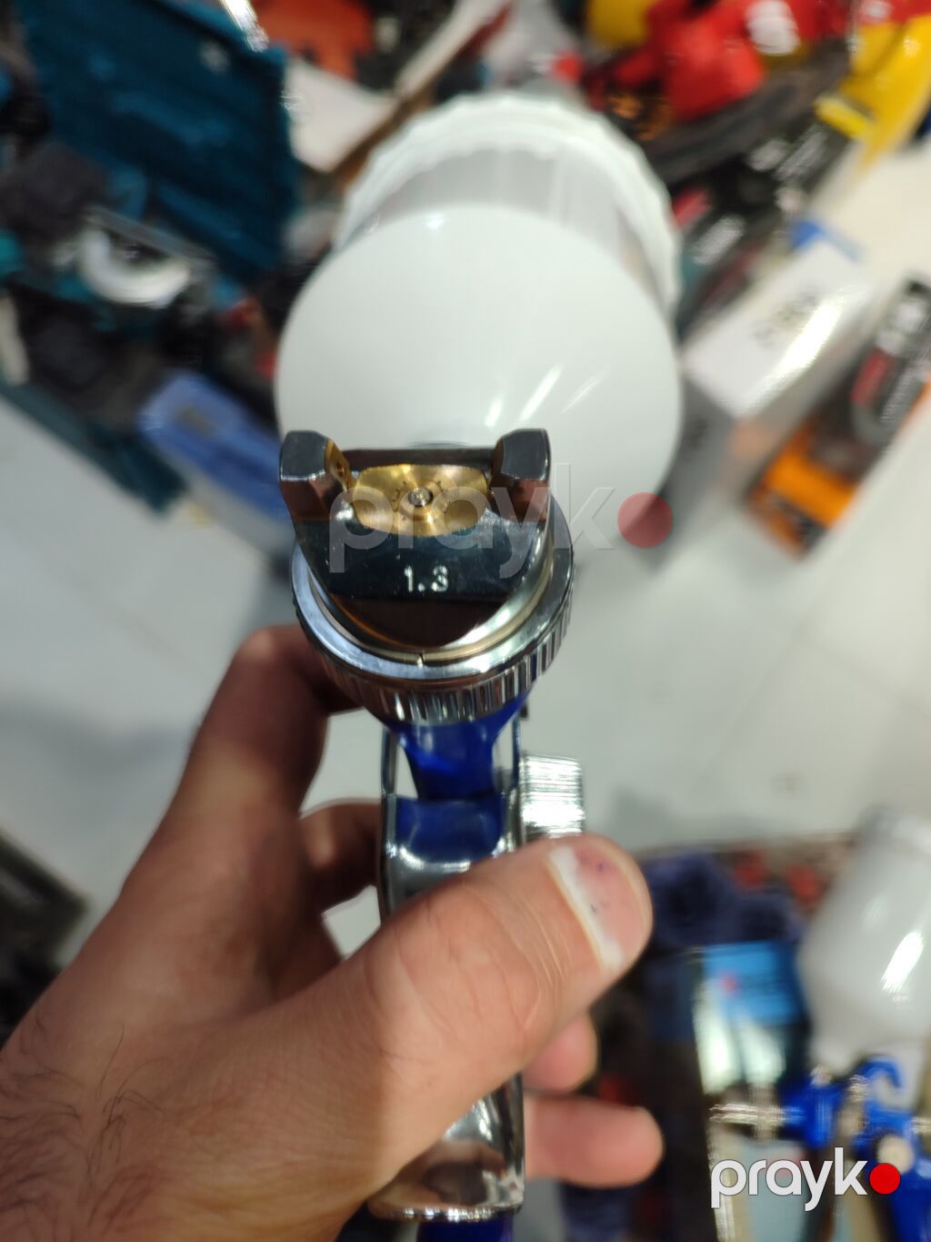 Hvlp boya tapançası – üstdən qidalanan kuboklu model - Nozzle — Krasko püskü, Digah (2)
