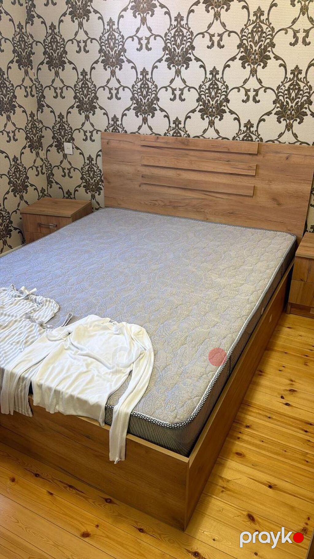 İkinəfərlik çarpayı, Dolab, 2 tumba, İşlənmiş — Yataq otağı mobilya dəstləri, Bakı (3)