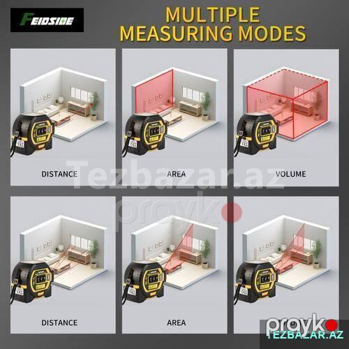 Rəqəmsal displeyli lent lazer metrə — İdman, hobi, istirahət, Bakı (3)