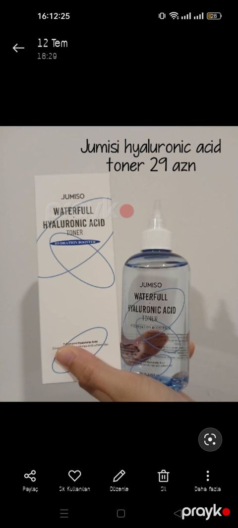 Məhsul: Jumiso Waterfull Hyaluronic Acid Toner Məhsul tipi — Digah