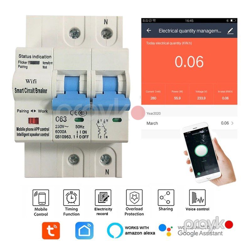 Wi-Fi avtomat Tuya smart home — Ağıllı ev və təhlükəsizlik, Bakı