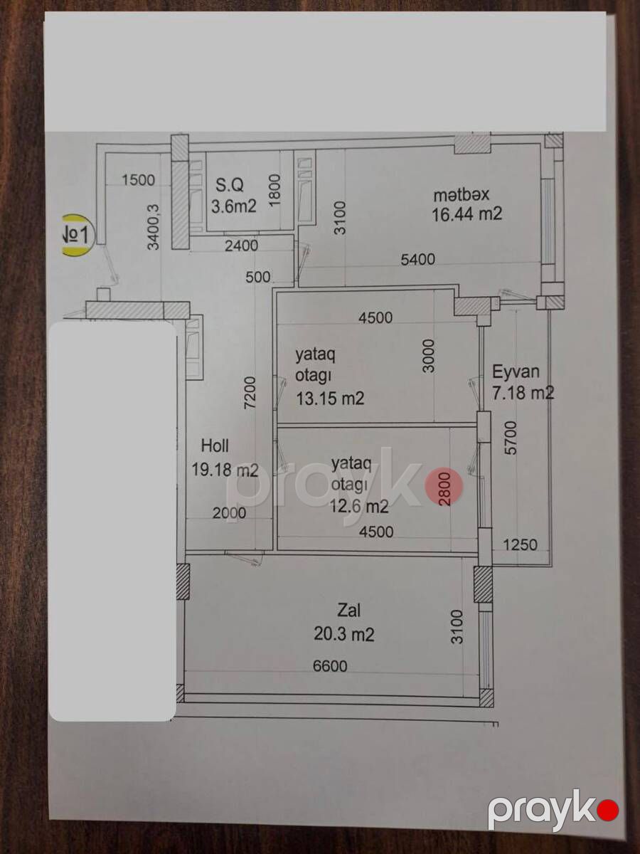 Satılır 3 otaqlı yeni tikili 109 m² — Mənzil, Bakı (2)