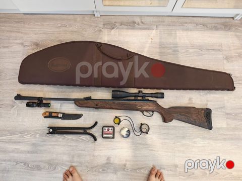 Tir tüfəngi Hatsan mod 125 sniper magic Üzərindəki aksesurlarla