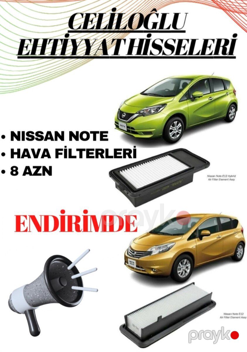Nissan Note hava filteri — Ehtiyat hissələri və aksesuarlar, Bakı