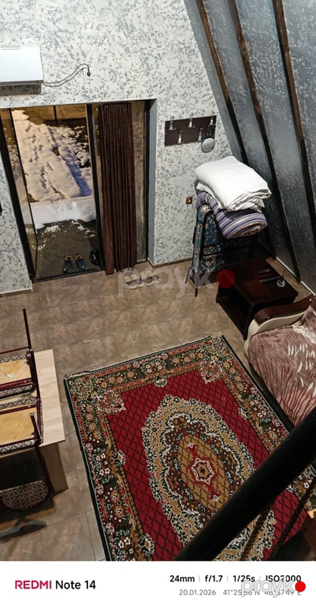 Qaxda A‑Frame tipli dağ evi – gündəlik istirahət üçün - Üslub: trapes — Ev, villa, Qax (6)