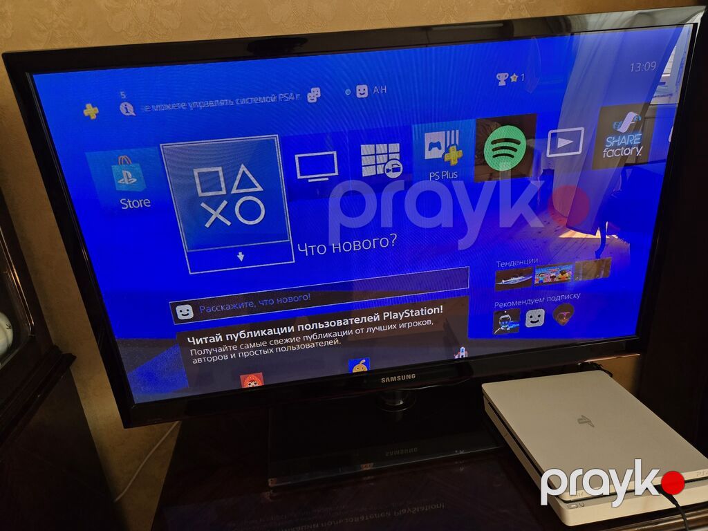 PlayStation 4 Slim (ağ rəng) İdeal vəziyyətdə, heç bir problemi — Oyun konsolları, Bakı (9)