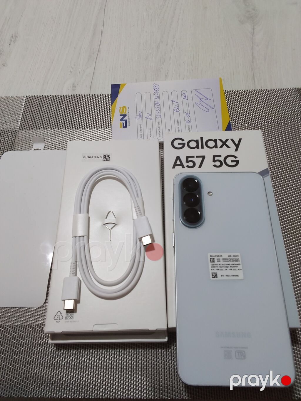 Samsung Galaxy A56 5G, 256 GB, rəng - Mavi, Barmaq izi — Samsung, Bakı (5)