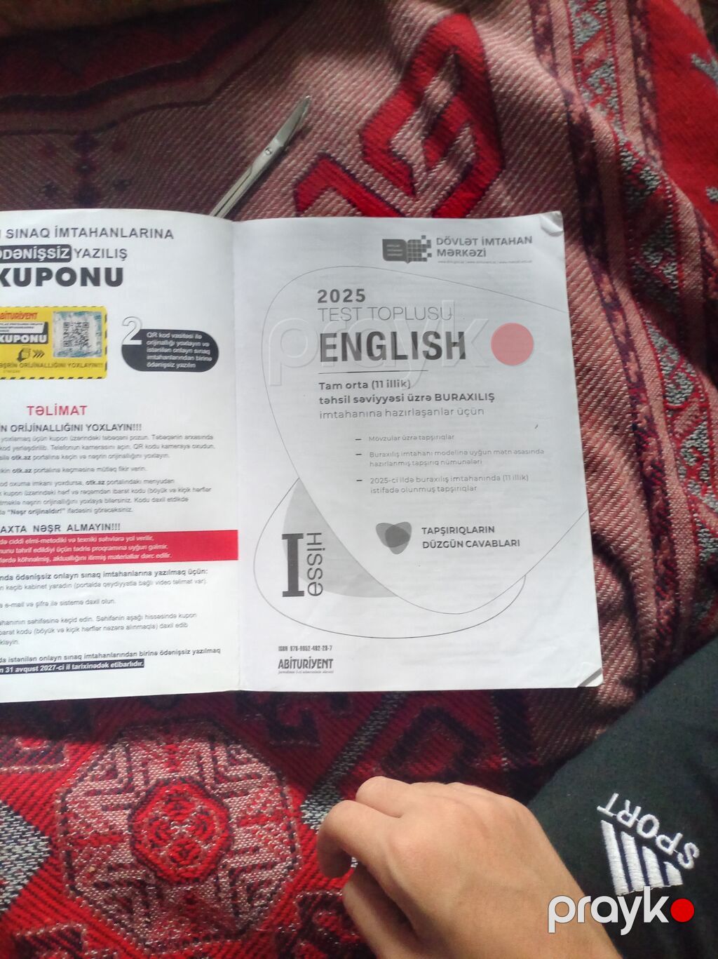 English dili test toplusu satılır 1ci hisse 2025 kitabı yenidir hec — Kitablar, Bakı