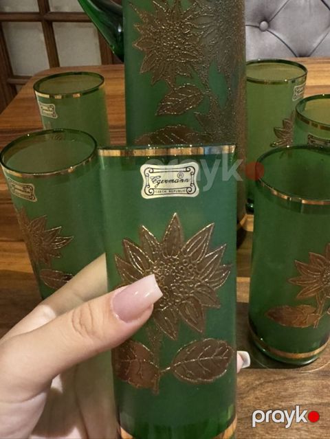 Egermann (Czech Republic) şüşə dəsti - Material: orijinal Egermann — Bakı