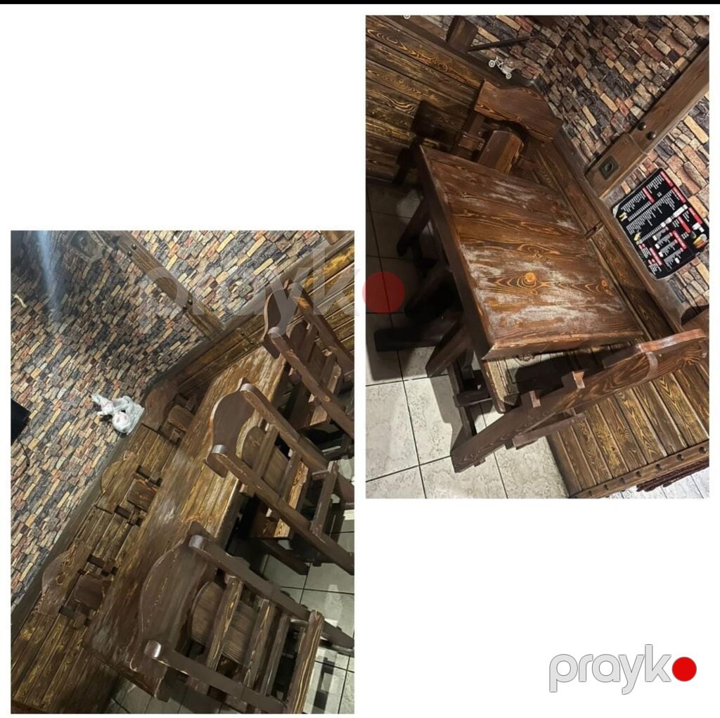 Kafe restoran üçün masa desti 8 nəfərlik masadan 1 dəst qalanları 2 — Digər, Bakı
